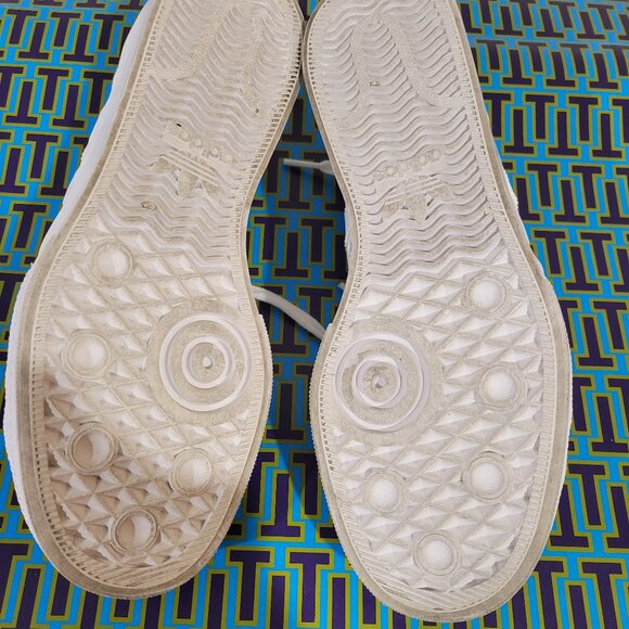 ADIDAS White Platform Canvas Sneaker Size 8.5 - Picture 11 of 14